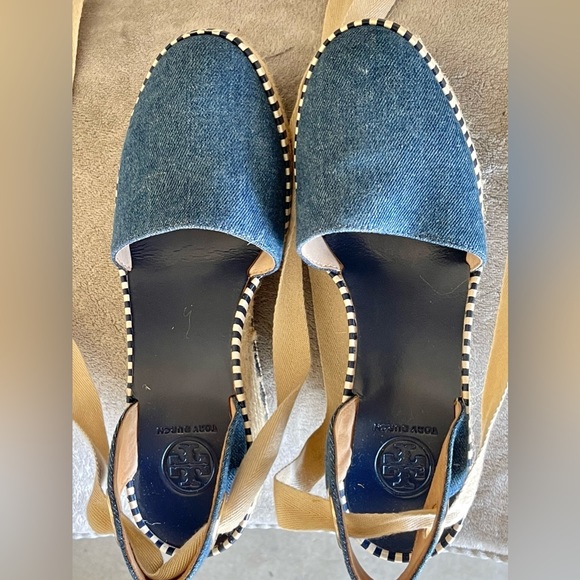 Cute Original Tory Burch Wedge Espadrille /Excellent Condition / Size 5 1/2 - Picture 6 of 6